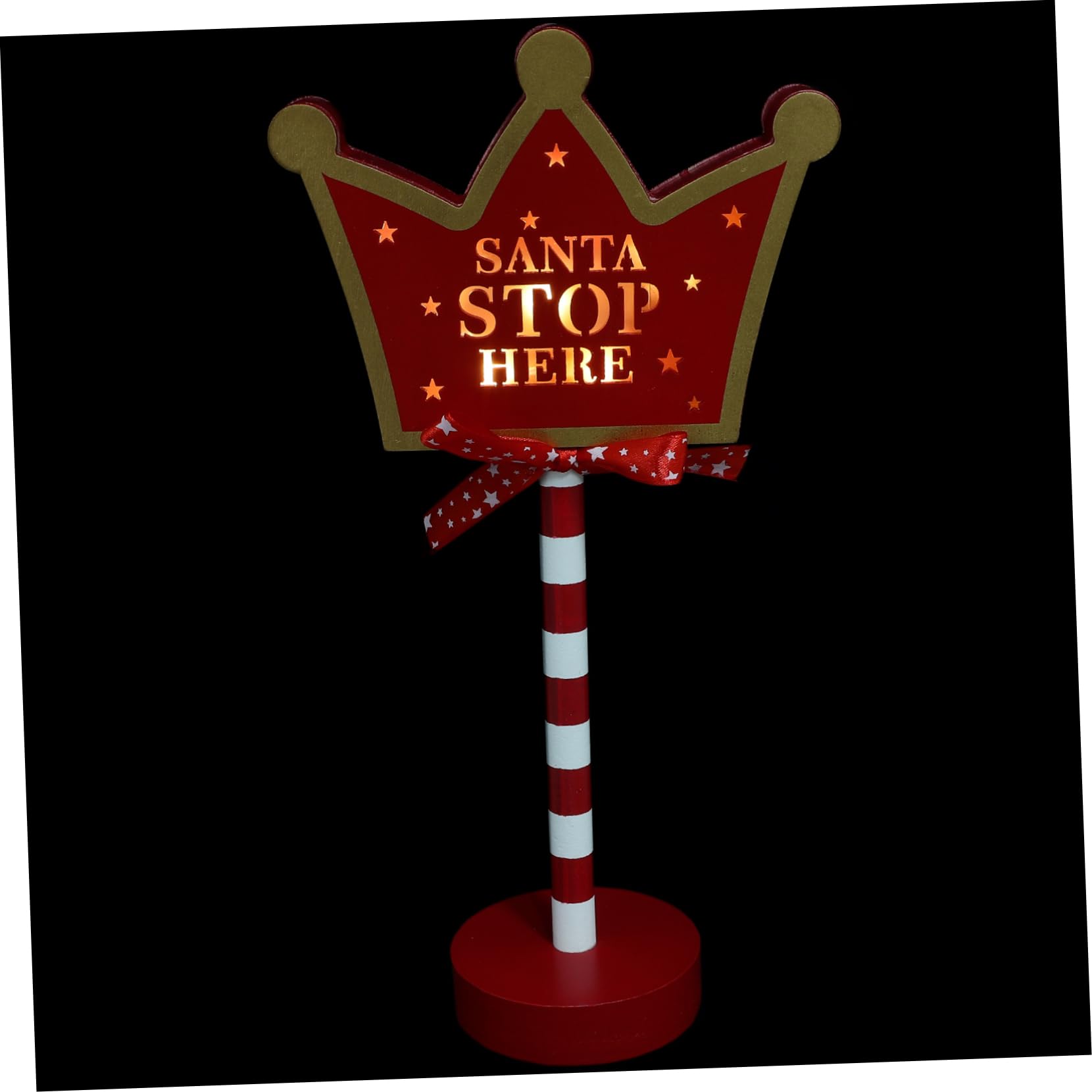 Milisten Christmas LED Decorative Sign Light Xmas Ornament for Desk and Unique Holiday Atmosphere Lamp for Home Cafe Restaurant Easy to Install Battery Not Included