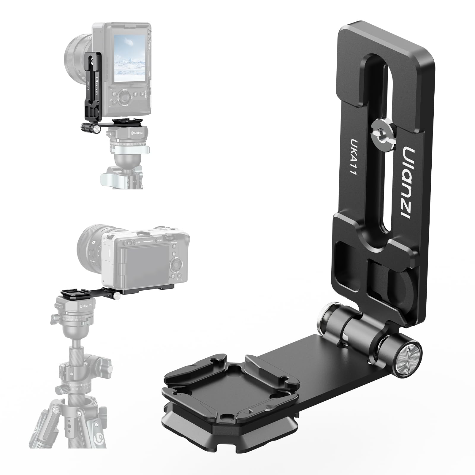 UKA11 Foldable L Bracket for Camera - 4-Angle Vertical Horizontal