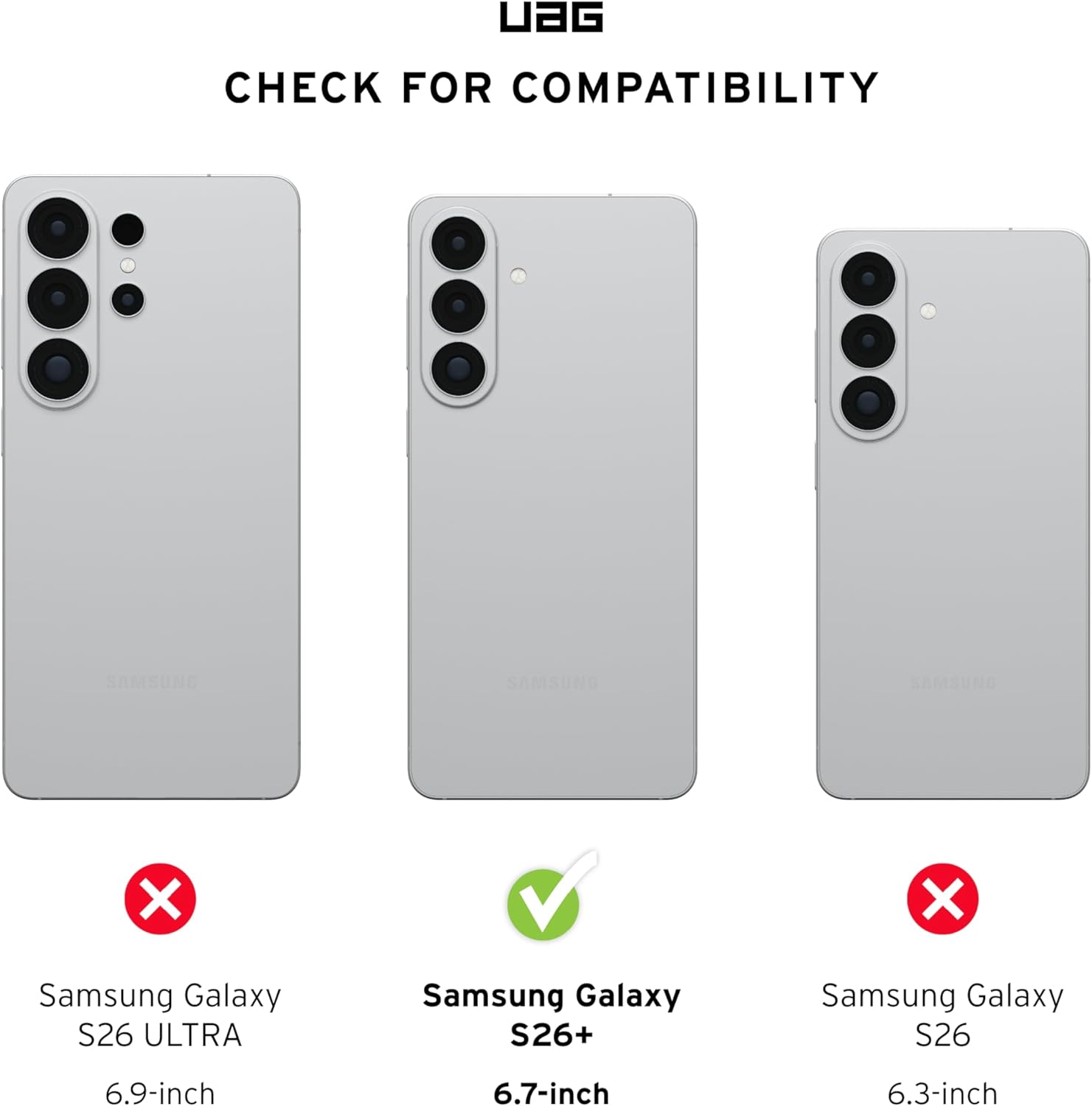 URBAN ARMOR GEAR UAG for Samsung Galaxy S26 Plus 6.7" Glass Shield Screen Protector Anti-fingerprint HD Clarity Shatter Proof Tempered Glass, Clear