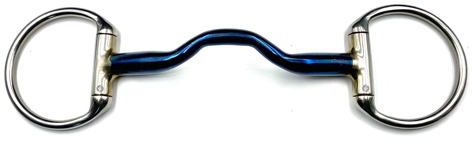OTTE Ported Eggbutt Blue Sweet Iron Horse Bit Snaffle Port Mouthpiece (6.25")