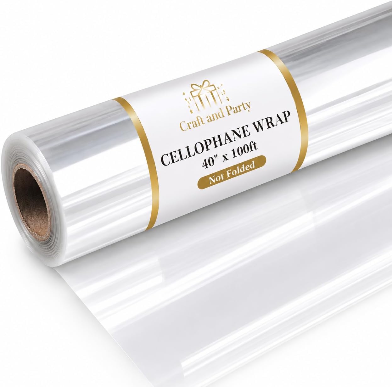 Craft and Party Super Clear Cellophane Wrap Roll (40" X 100ft)