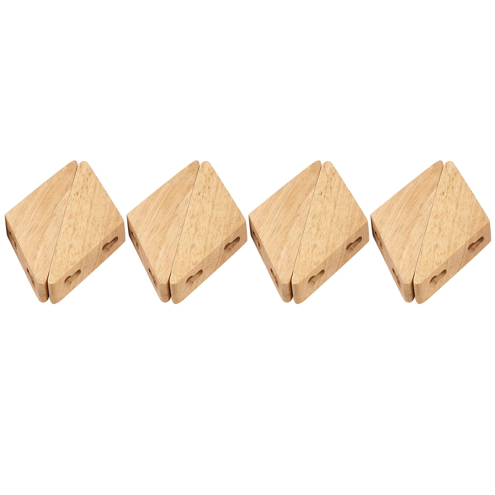 CTRLZS 8Pcs Natural Wood Clothes Hanger Wall Mounted Coat Hook Decorative Key Holder Hat Scarf Handbag Storage Hanger Bathroom Rack
