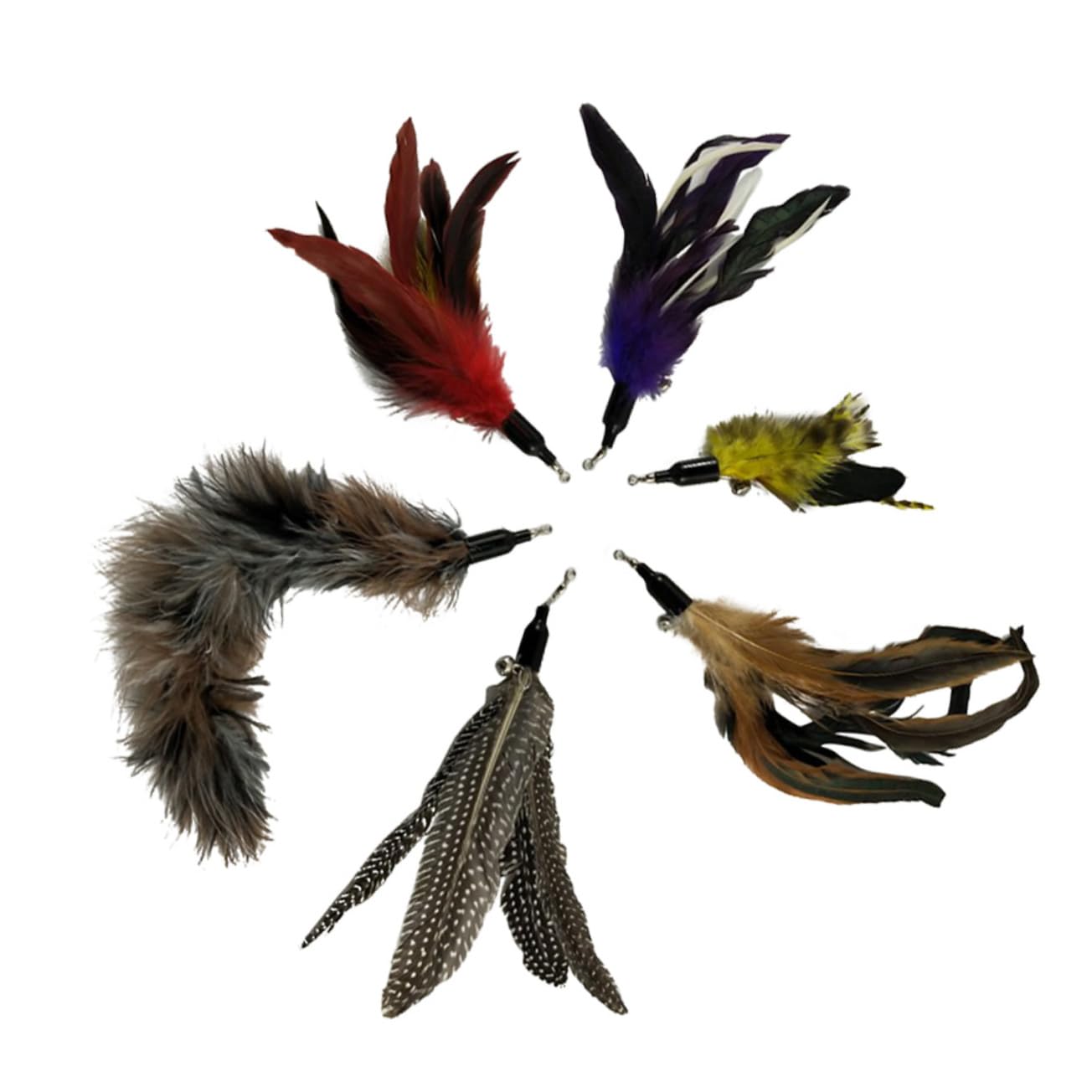 Lot De 3 Jouets De Rechange Interchangeables pour Chat pour des Heures De Jeu 6 Pièces X 3 Couleurs Aléatoires