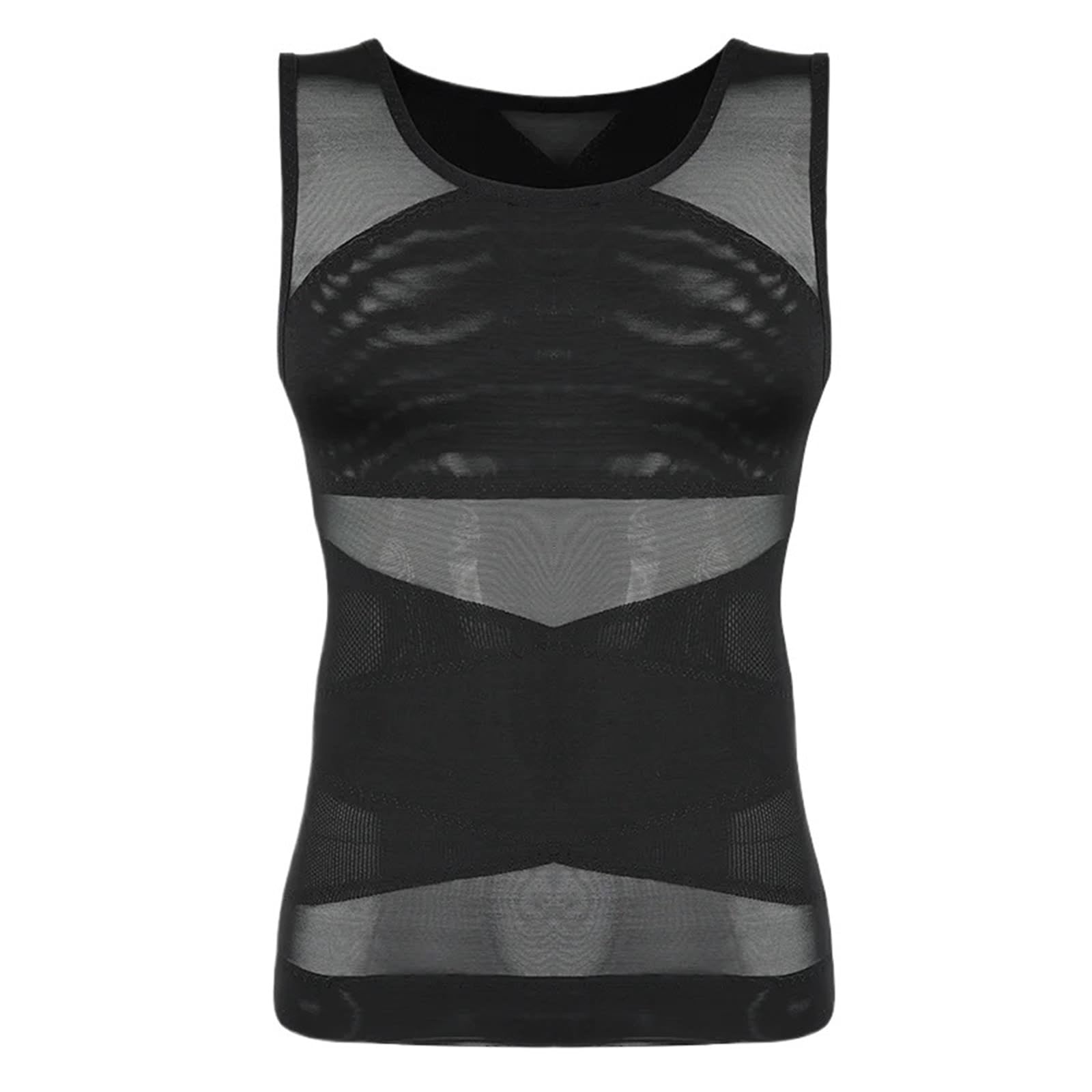 Faja Chaleco Hombre Camisas de compresión moldeadoras cuerpo for hombres | Camiseta interior adelgazante con cinturón en forma de X