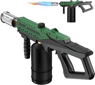 Propane Torch Gun | Adjustable Flame Thrower Gun | Gas Welding Kits Cooking Torch for BBQ, Searing Steak, Welding, Campfire & Charcoal (Propane Tank Not Included)
