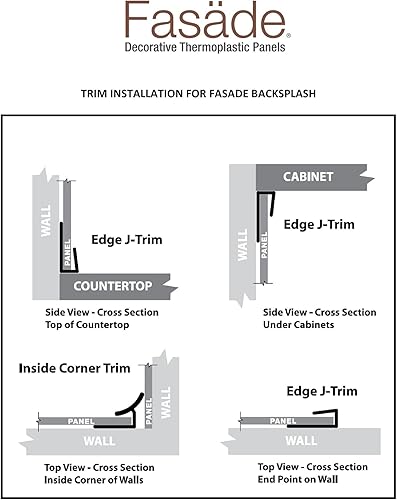 Miniatura 4 de FASÄDE Vinilo decorativo de 47 pulgadas en J en negro mate (paquete de 5)