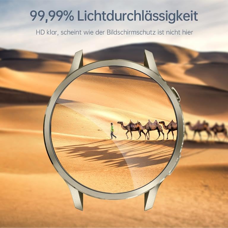(4 Stück) Schutzfolie für Garmin Venu 4 45mm Displayschutz, Fingerabdruck-ID HD Displayfolie für Venu 4 Weich TPU Folie, Anti-Staub Screen Protector für Garmin Venu 4 Schutzglas - 3