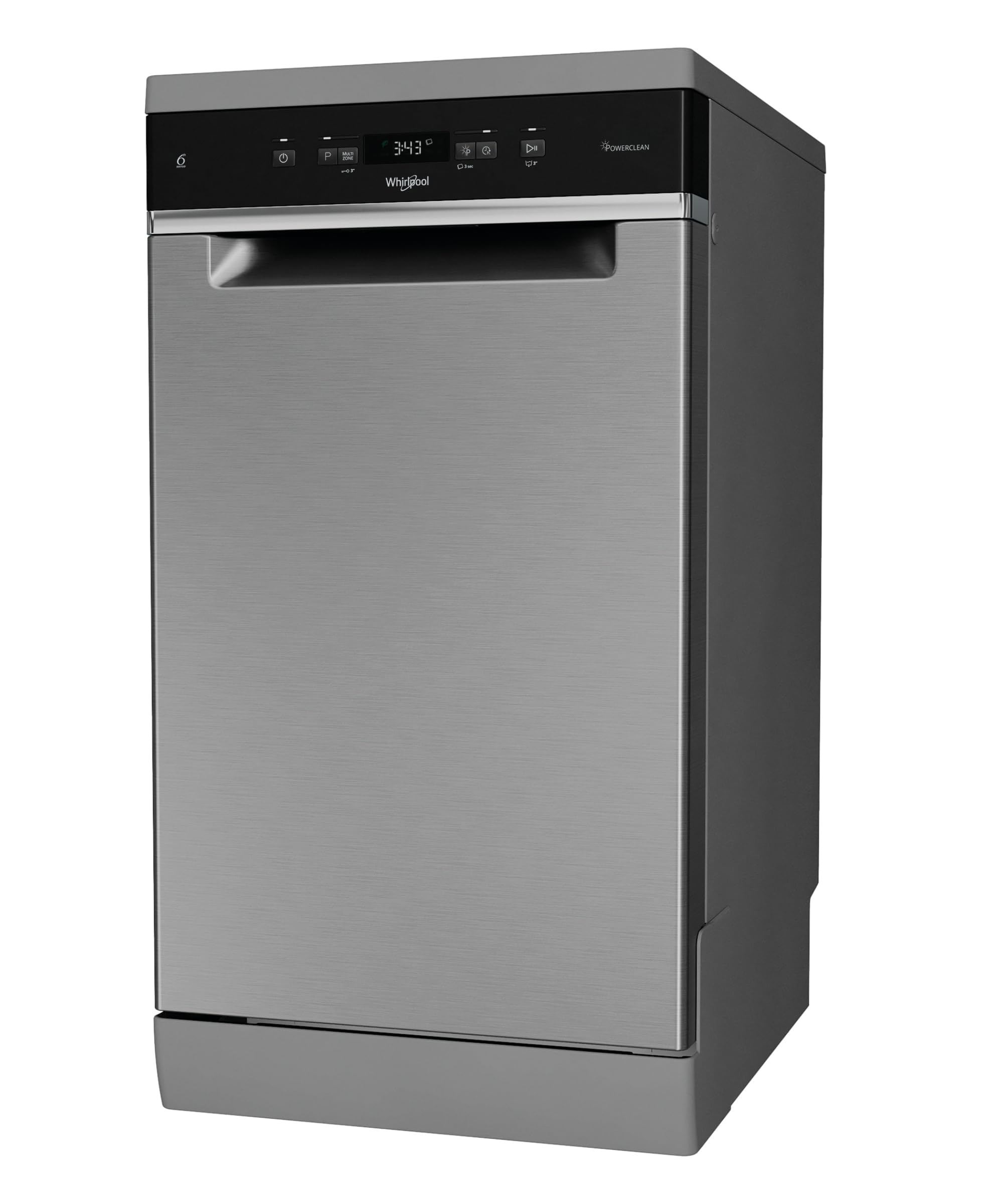 Whirlpool WH4FD11CS7A0X - Lavastoviglie Libera Installazione Per 11 Coperti. Lavastoviglie Con Tecnologia Sesto Senso Larghezza 45,0cm, Profondità 59,0cm, Altezza 85,0cm, Classe Energetica D