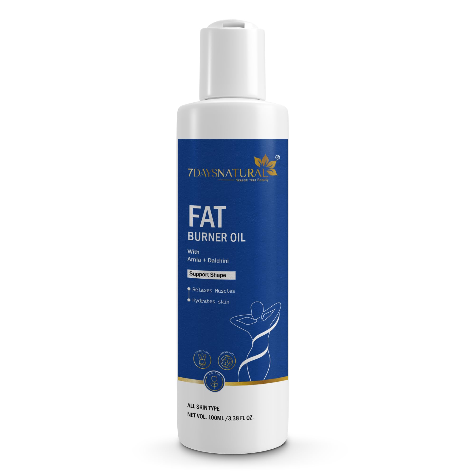 7days natural Natural Fat Burning Oil, Slimming oil, Fat Burner, Anti Cellulite & Skin Toning (100 ml)-image-16
