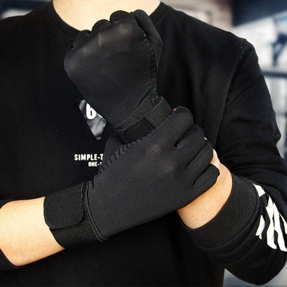 Guantes de Ciclismo Guantes para Hombres Guantes de Entrenamiento ventilados Guantes de Levantamiento de Pesas para Hombres y Mujeres Guantes Deportivos (Color : Black, Size : S)