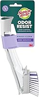 Scotch-Brite Odor Resist Dishwand Brush - Non-Scratch Soap Control Cleaning Wand with Scraper, Stands Upright
