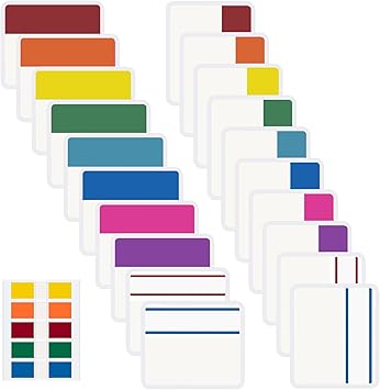 500 Pieces Sticky Index Tabs, Writable & Repositionable Page Markers, 2 Inch File Tabs for Notebooks, Books, Binders, Folders, Tab Dividers Stick On, 10 Colors, 21 Sets-Wow! eBook