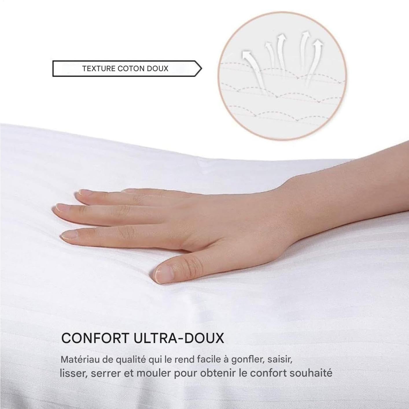Almohada Anti Ronquidos para Hombres Cojín Cómodo para el Cuello | Almohada Para Dormir Para Mujeres Niños Niñas Esposa Esposo Embarazo Dormitorio Sala De Estar