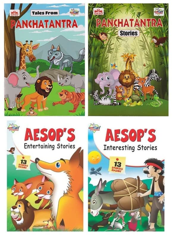 Buy GIKSO Moral Story Books for Kids in English Set of 4 Books