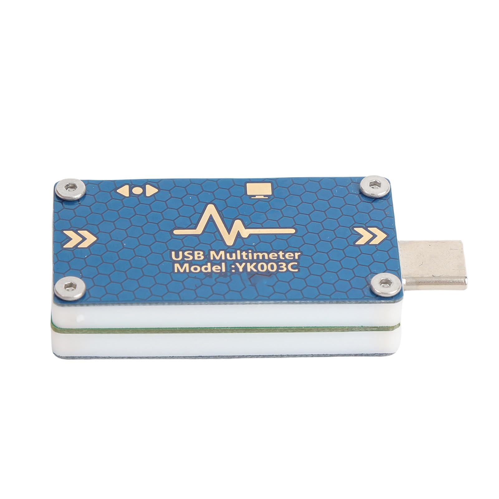 Socobeta Tester USB C Wszechstronny Multimetr Typu C Pomiar 0–24 V do łatwego Testowania Przesyłania Danych Kompaktowy 1 Jednostka