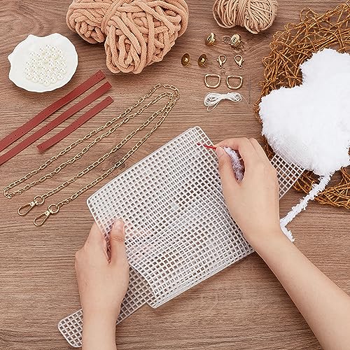 WADORN DIY Knitting & Crochet Handbags Kit, Mesh Plastic Canvas for Shoulder Bags Crossbody Bags, Embroidery Projects, Peru - Image 3