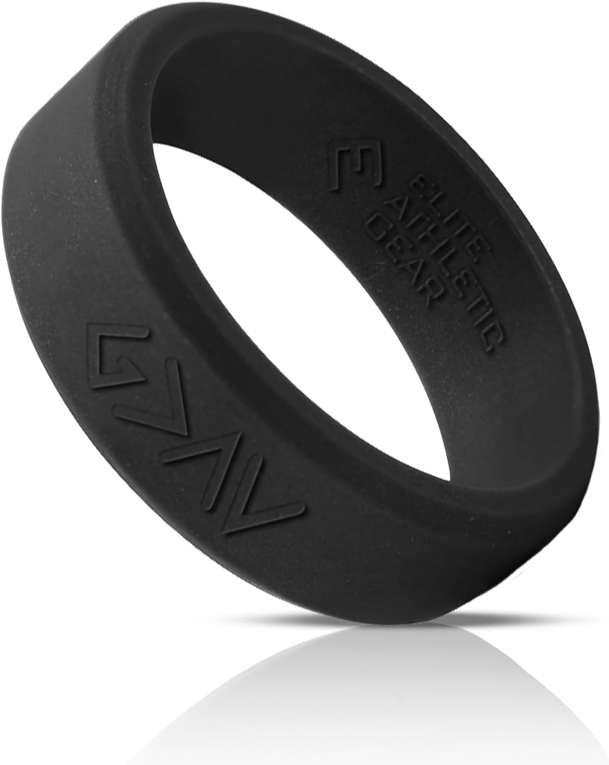 Elite Athletic Gear Silicone Ring for Active Lifestyles, 8mm Wide, Beveled Edge, Comfortable and Durable