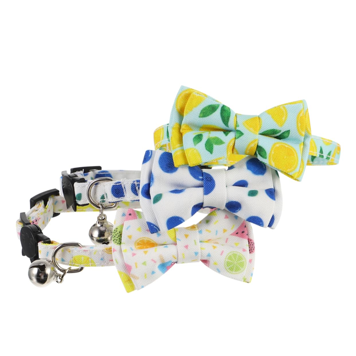 DOITOOL 9pezzi Collare Per Gatti Con Campanello e Fiori Di Accessori Estivi Per Animali Domestici Stile Unico e Funzionalità Pratica