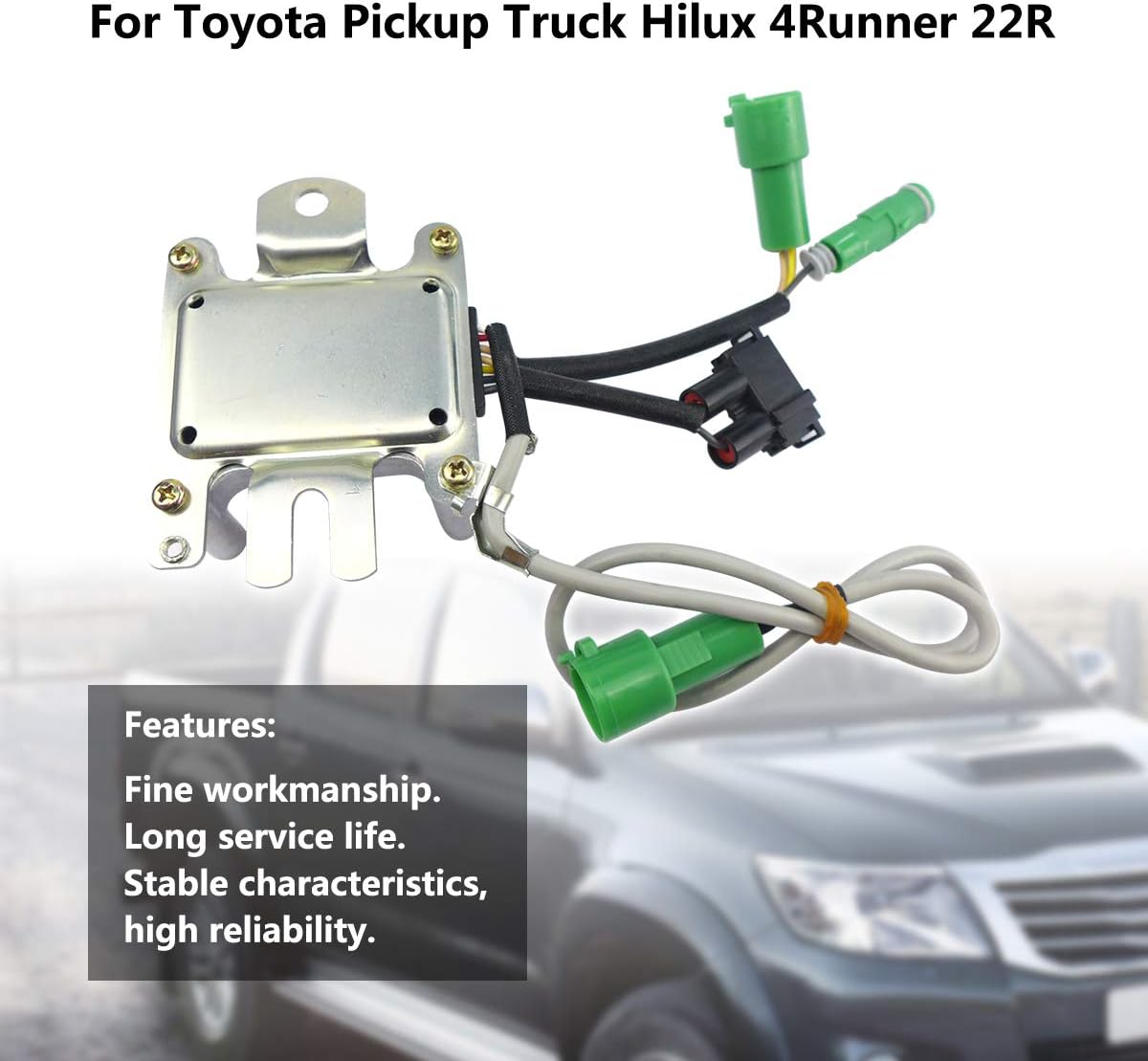 Igniter Ignition Control Module Fit for Toyota Pickup Hilux 4Runner 22R Engine 1984-1988 Replace 89620-35140 89620-35200 131100-3752 6H1298 88921533