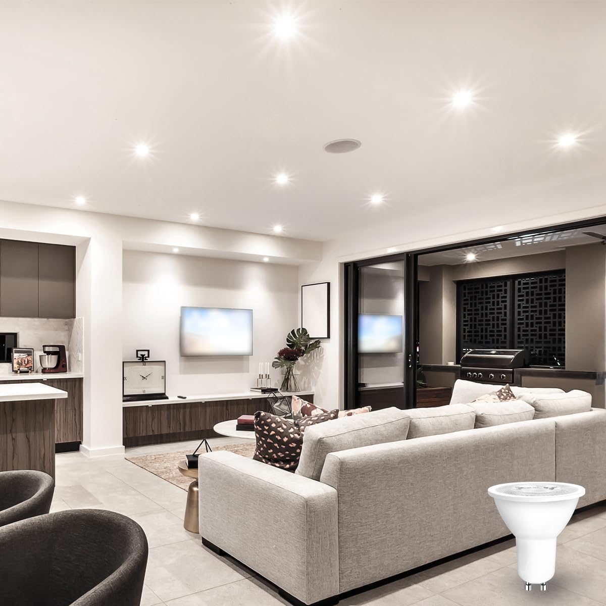 wisdom line Lampadina LED GU10 cambia colore, 12 pezzi multicolori 5W 100-240vac, RGB ± CCT bianco caldo a bianco freddo, GU10 RGB con telecomando, equivalente alogeno da 35 Watt