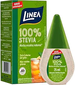Linea Adoçante Líquido Stevia 100% Zero Calorias 25Ml