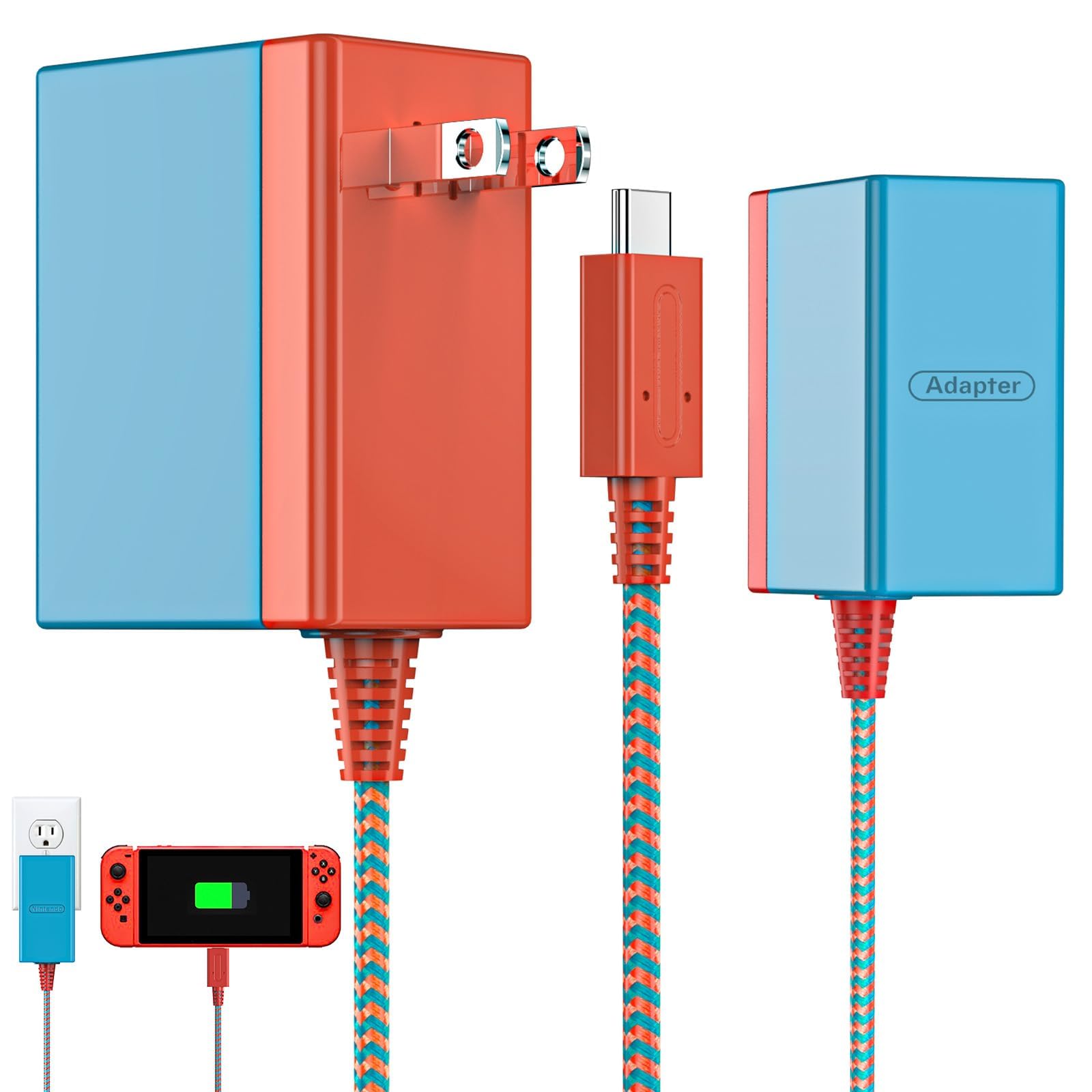 Amazon.com: AC Adapter for Nintendo Switch, Travel Wall Charger
