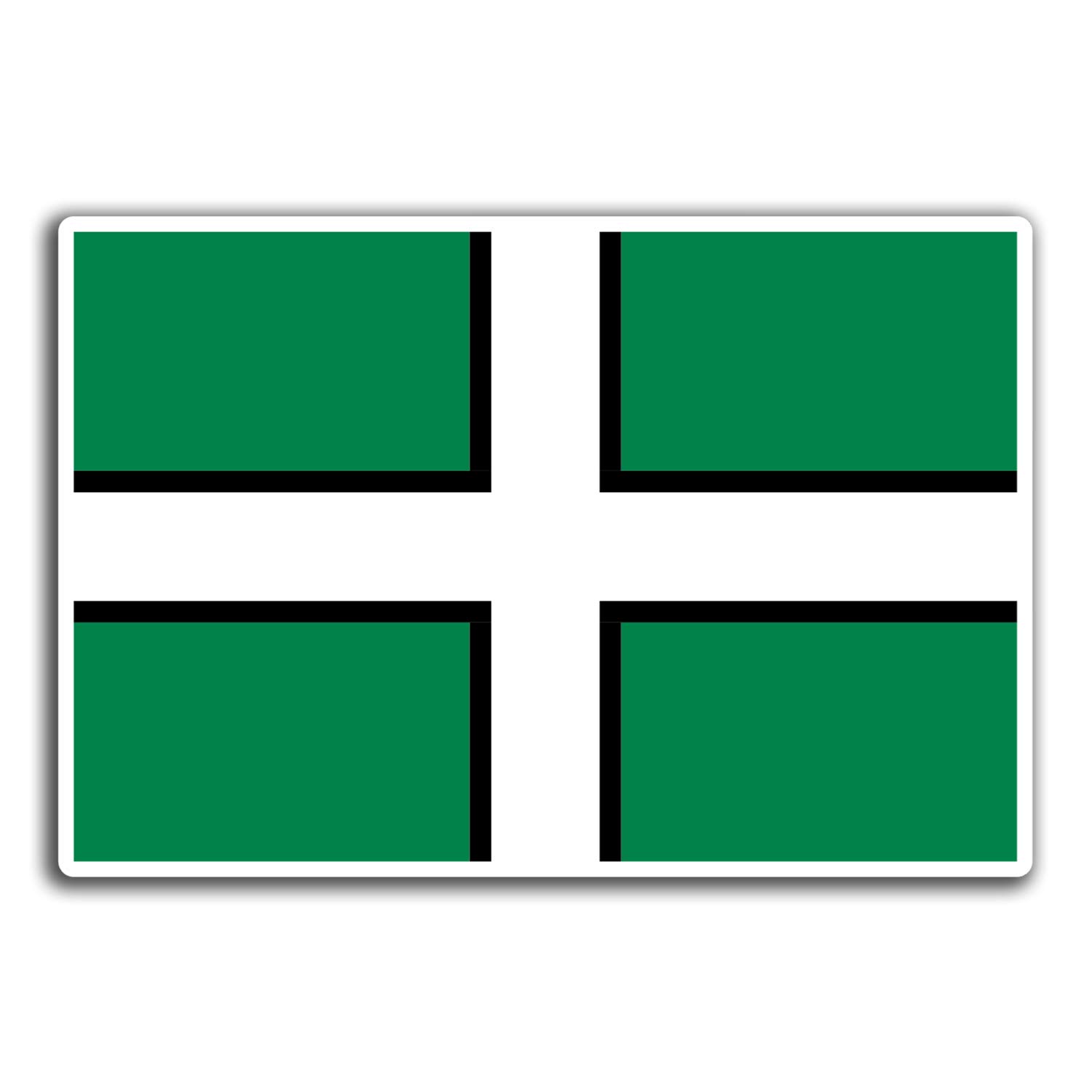 Destination Vinyl Ltd Multi 2 X 10Cm Devon England Uk Vinyl Stickers - Travel Sticker Laptop Luggage #32815 (10Cm Wide)