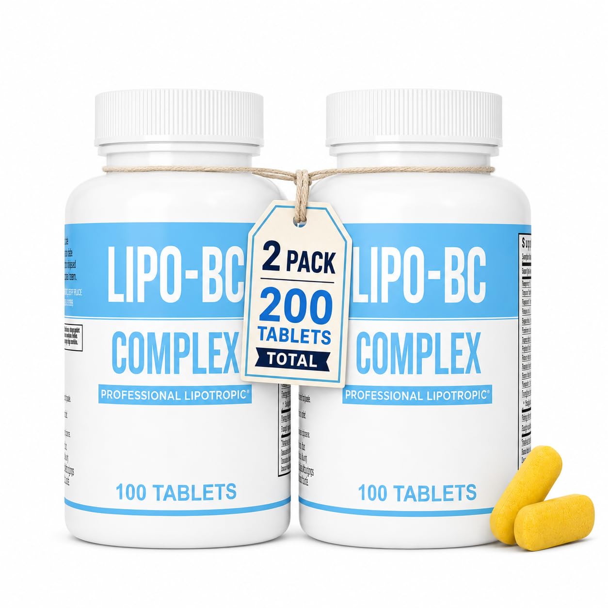 Legere Pharmaceuticals Lipo BC Complex 100 Tablets (2 Pack) 200 Tablets Total