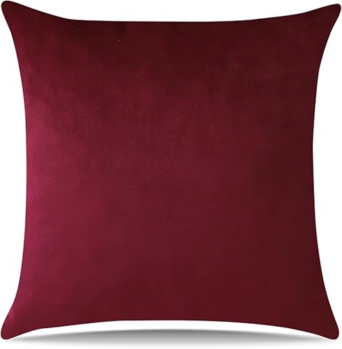 Miniatura 9 de Artscope Fundas de almohada cuadradas de terciopelo de lujo súper suaves, decorativas, fundas de cojín para sofá, sillón, dormitorio, decoración de