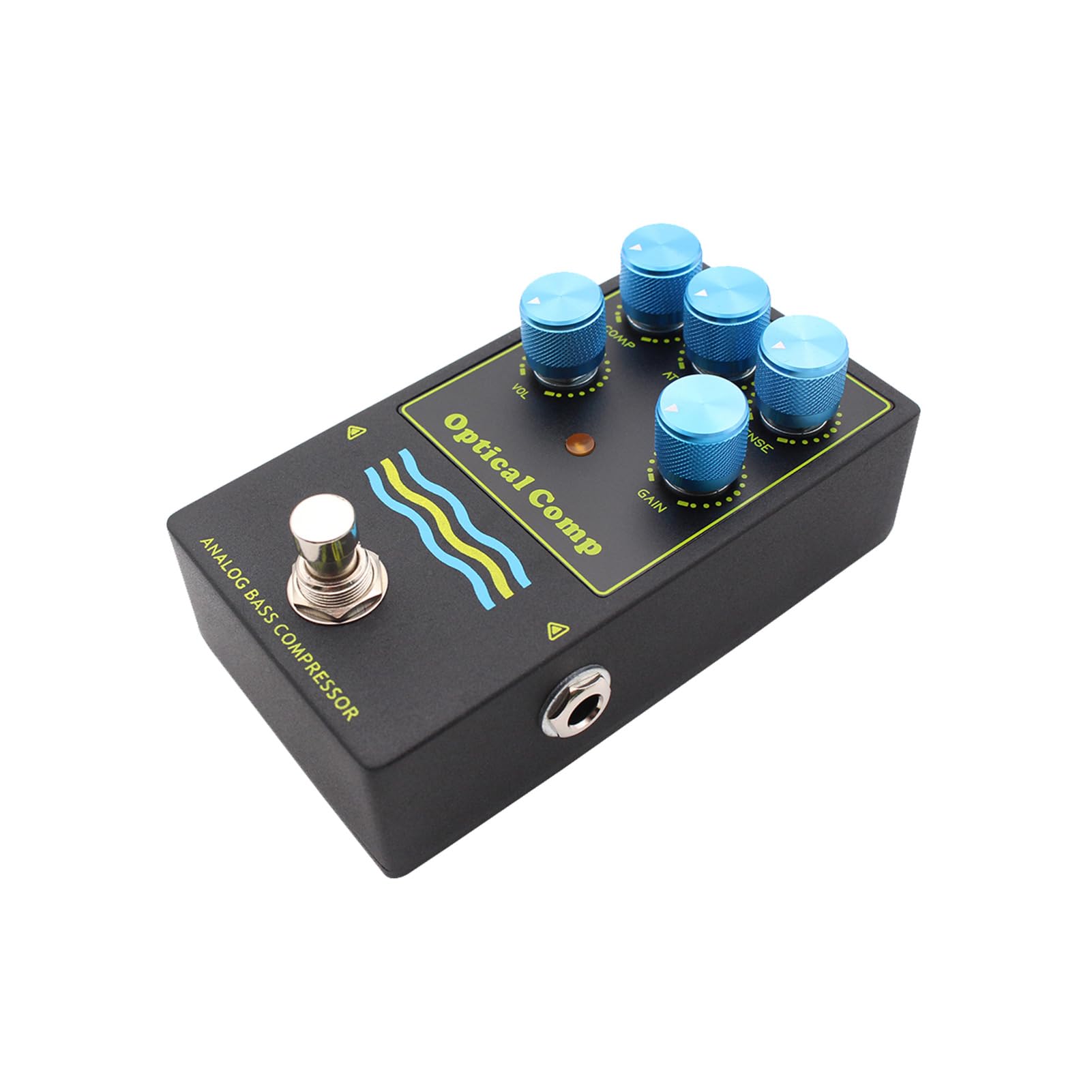 Pedał Kompresora Basowego, Analogowy Obwód Optyczny True Bypass 5 pokręteł Dynamic Control Kompaktowy pedał Efektów z czułością Progu Odwrotnego do Gitary Elektrycznej i Basu