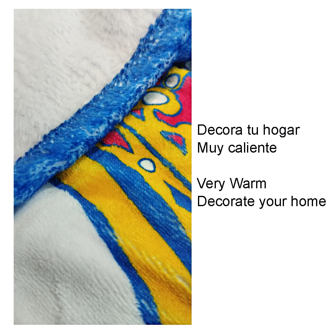 Coperta della Squadra di Calcio R. Madrid, Microfibra di Poliestere, 120x150cm