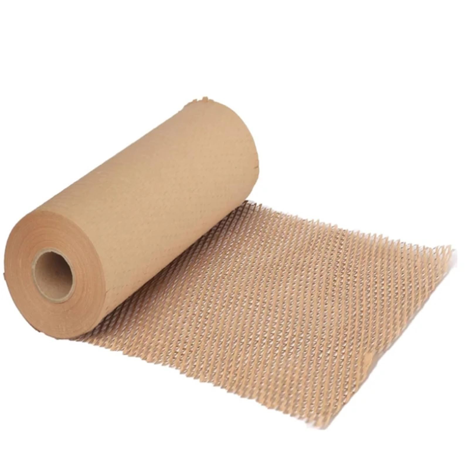 Rouleau de papier alvéolé Papier alvéolé 2M~10M, emballage de protection antichoc, papier kraft dégradable(Brown xW30cm x L10m)
