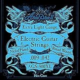 アリアプロツー エレキギター弦 AriaProII Electric Guitar Strings AGS-800 (AGS-800XL Extra Light 09-42, 1セット)