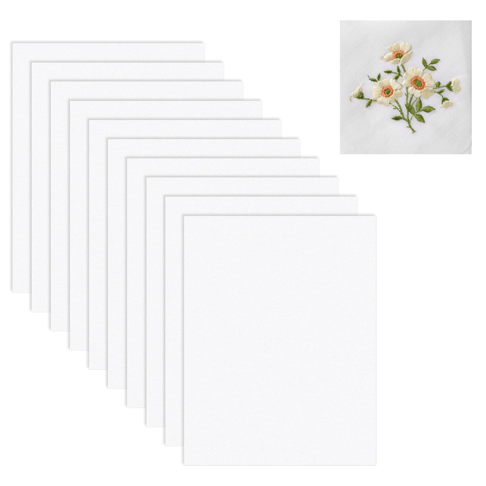 Patins De Broderie Solubles ELNLE - Lot De 100 Motifs - Auto-Adhésifs Pour DIY Et Couture