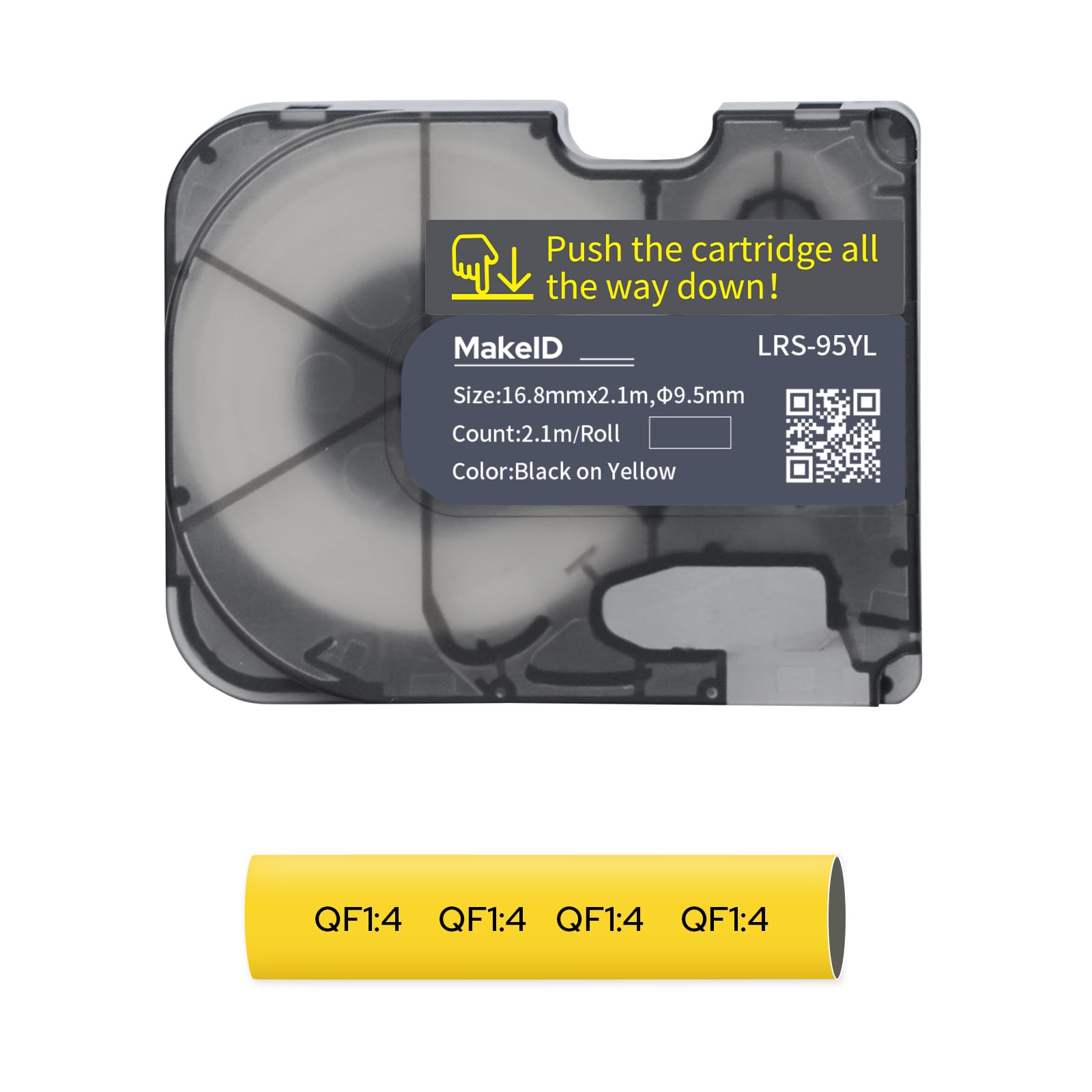 MakeID P31S Heat Shrink Wire and Cable Labels with Ribbon Label Maker Printers