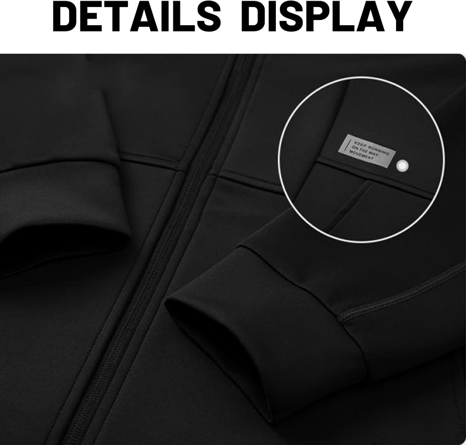 Custom Men's Slim Track Jacket Athletic Lightweight Full-Zip Workout Running Athletic Active Sweatshirt