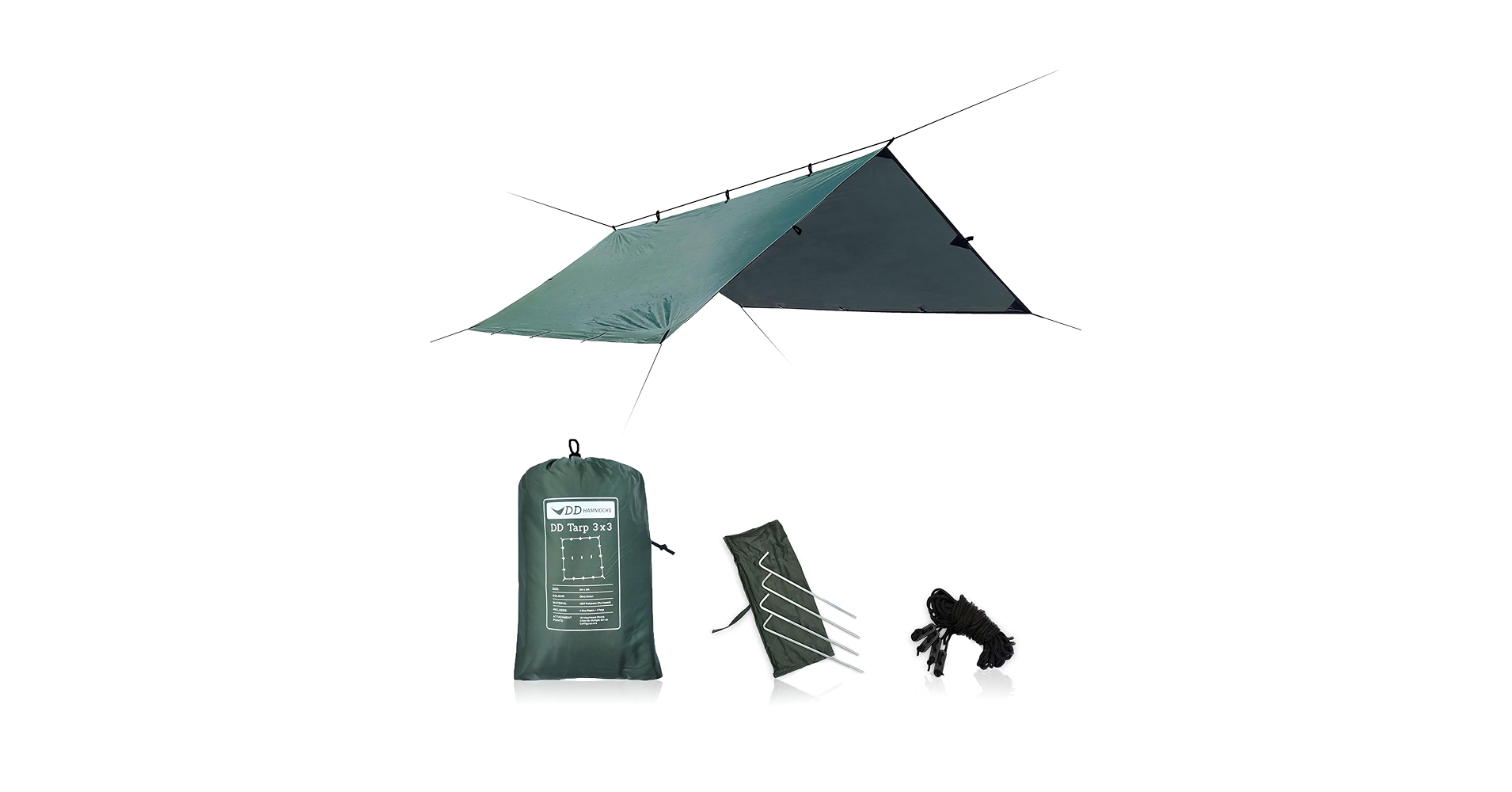 DD HAMMOCKS DD TARP 3 x 3 ブラック DD Tarp 3x3 ブラック Amazon | DD Hammocks DD タープ 3×3