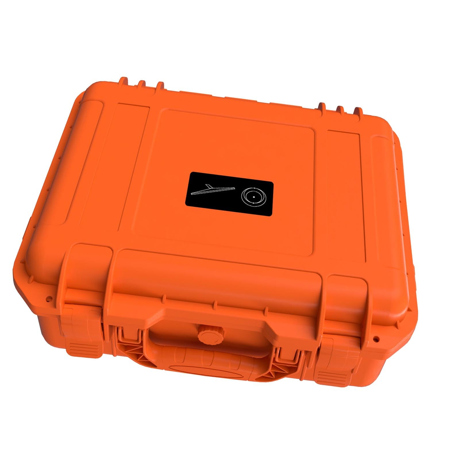 s Mini Case, caja de almacenamiento duro a prueba de agua IP67 con espuma personalizada para s Mini Antenna y accesorios de transporte de protección portátil naranja con bloqueo