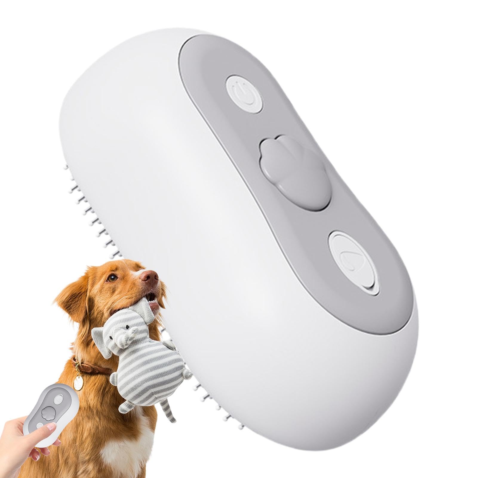 Cepillo de vapor – Lindo peine de spray para mascotas | Cepillo de vapor para gatos 3 en 1, cepillo de de gato con vaporizador, cepillo antiestático para desenredar gatos, peine de depilación