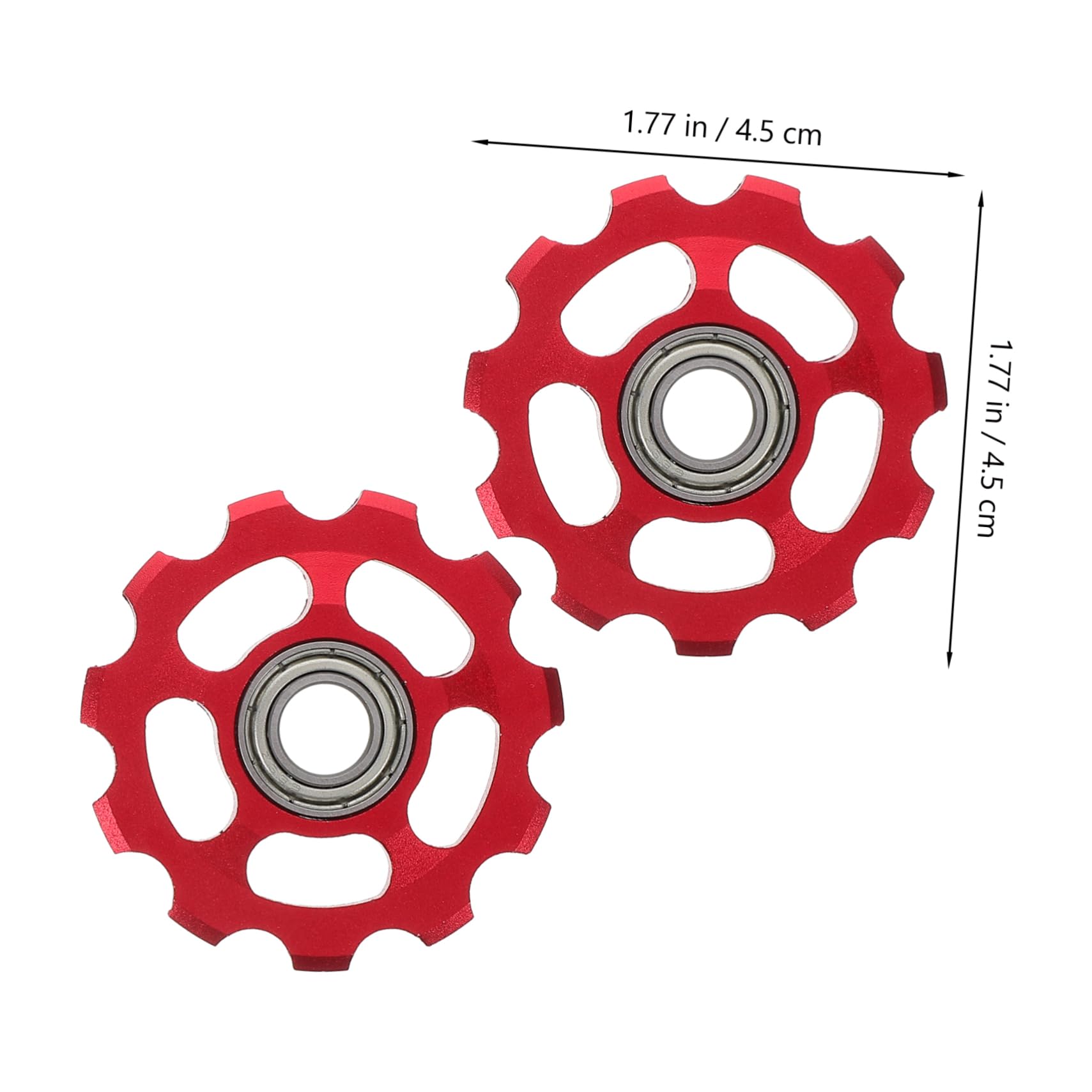 POPETPOP 3pcs Mountain Bike Derailleur Pulley Guide Wheel for Seamless Shifting Accessory for Safety and Energy Efficiency Various Terrains