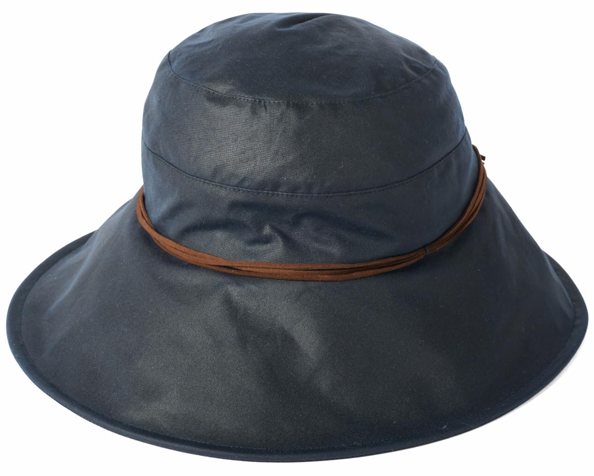 Cloche en coton ciré Failsworth imperméable bleu marine taille 56
