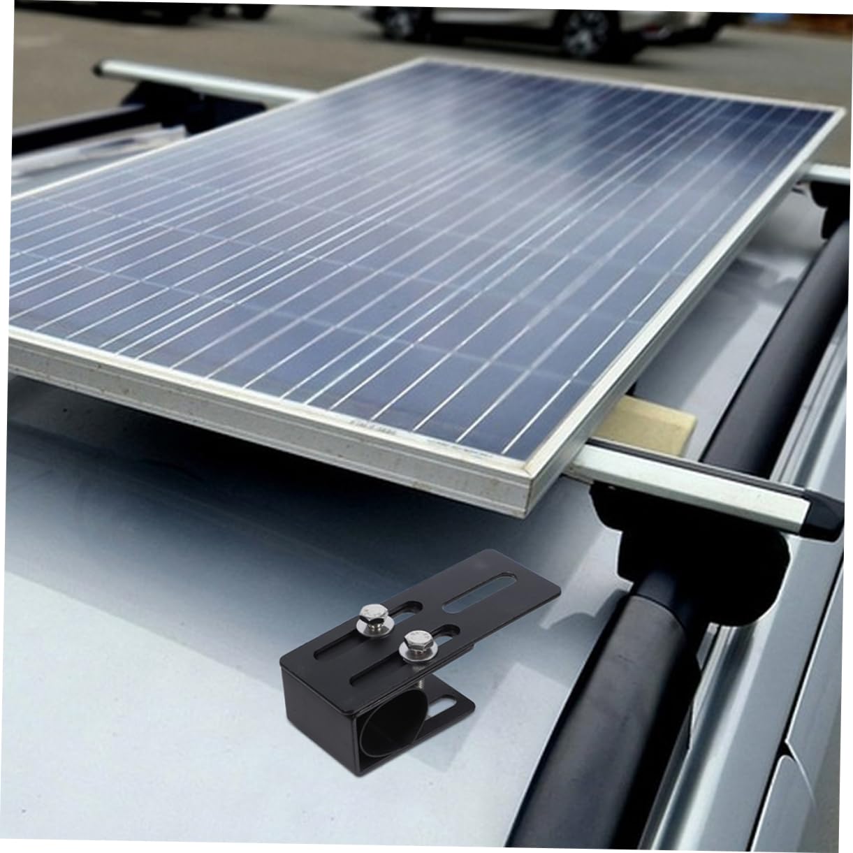 Ciieeo 1 paio Supporti per Barra Luminosa LED Carbonio per Portapacchi Suv Installazione Facile e Sicura Accessori per Veicoli Compatibili con Roof Racks