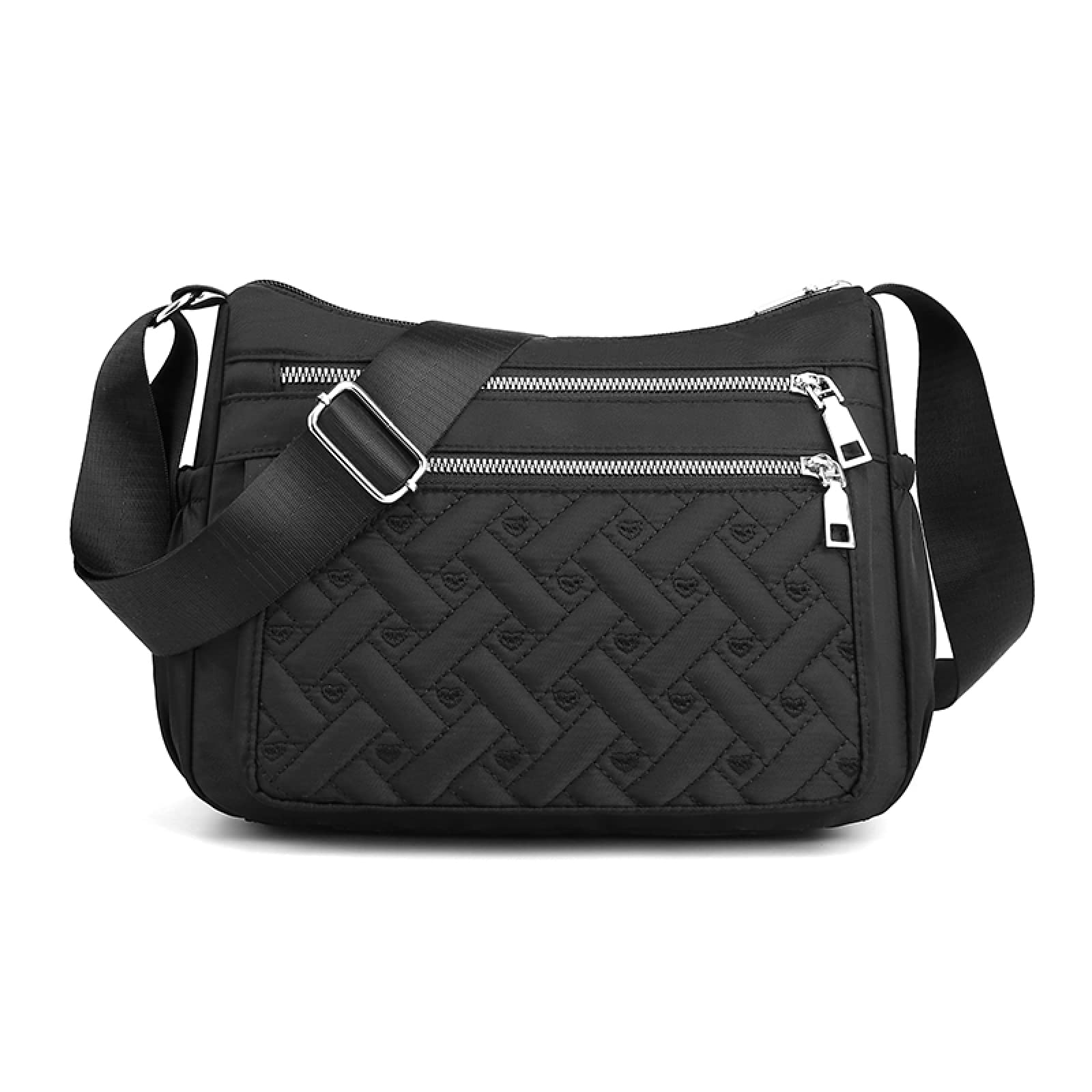 Modna damska torba na ramię wodoodporna nylonowa oxford torba crossbody damska duża pojemność torebki torebka podróżna torby kurierskie, Czarny