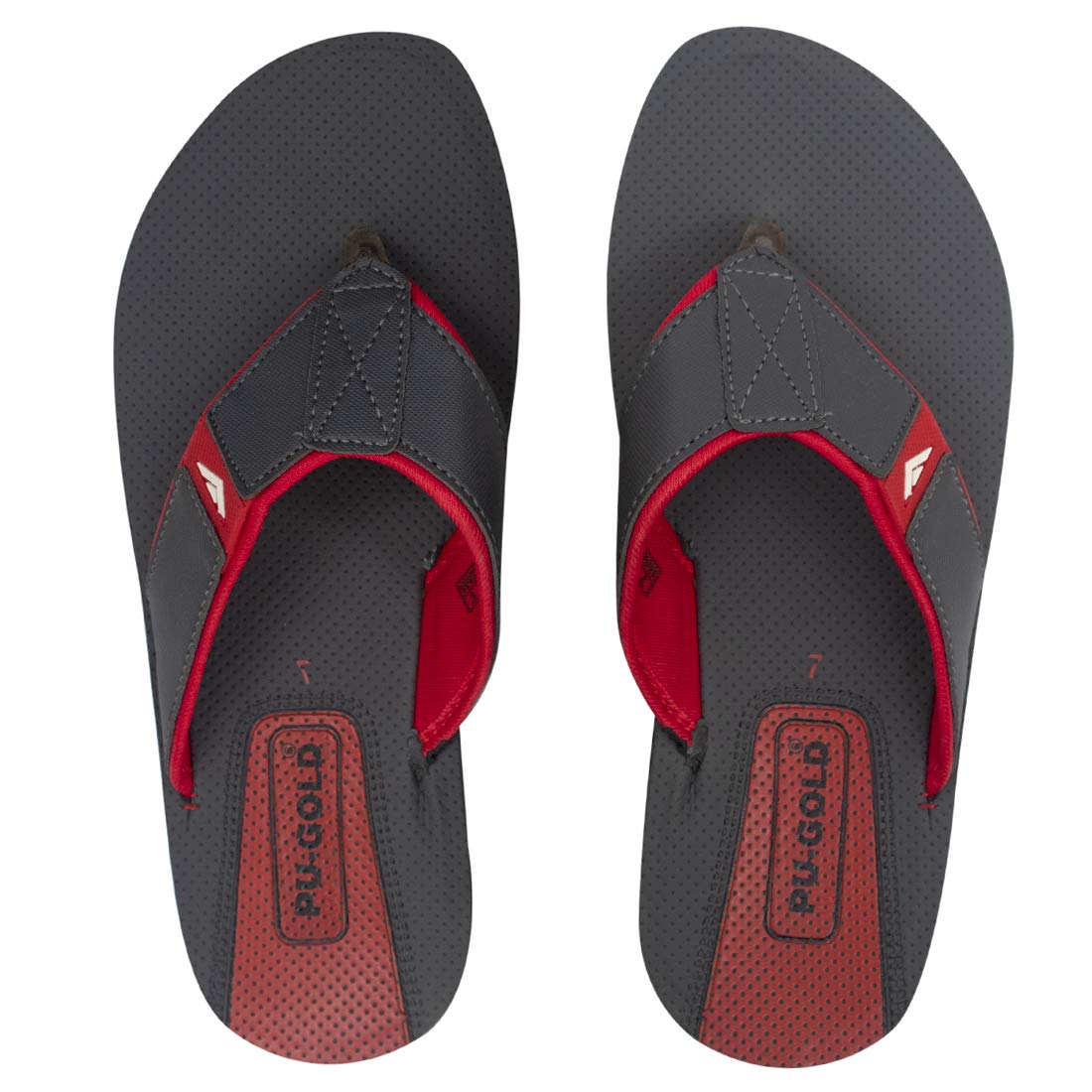 ASIAN 4711 Grey red flip-Flops,chapal,Slippers,Sandal for Men UK-6 (B088X21VPL) Amazon Price History, Amazon Price Tracker