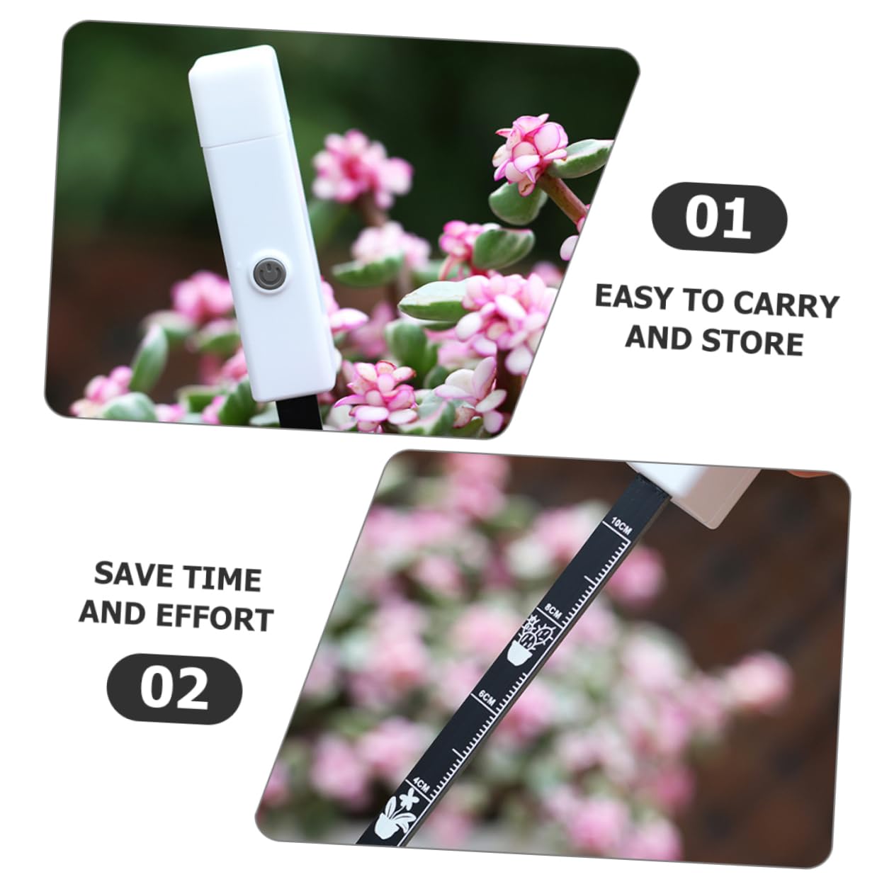 HEMOTON 5 Pièces Humidimètre pour Plantes Outil de Mesure Humidité Détection Précise pour Jardinage Intérieur et Extérieur et Compact pour Efficacité Plantation