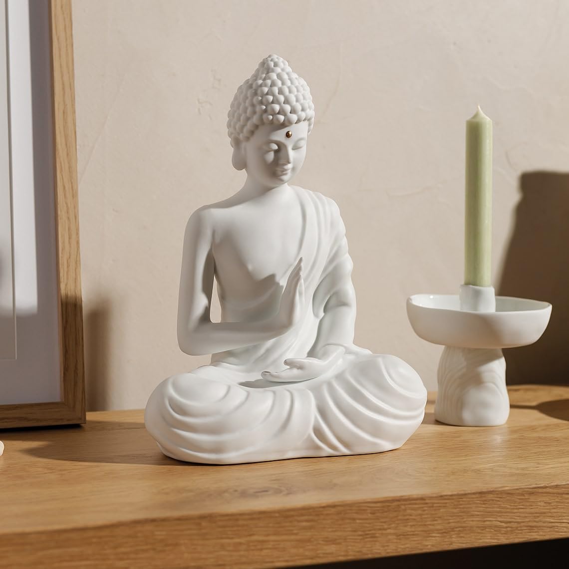 Räder Buddha Figur sitzend groß