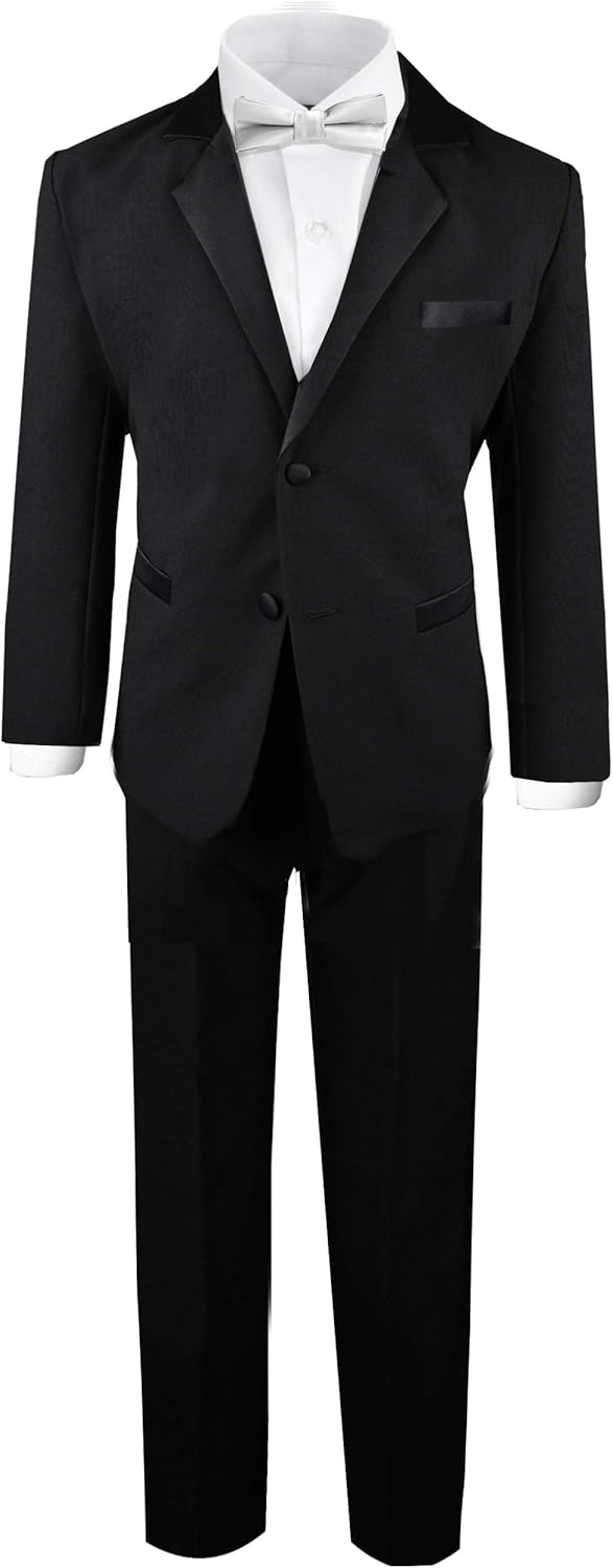 Black n Bianco Boy's Modern Tuxedo Dresswear Set
