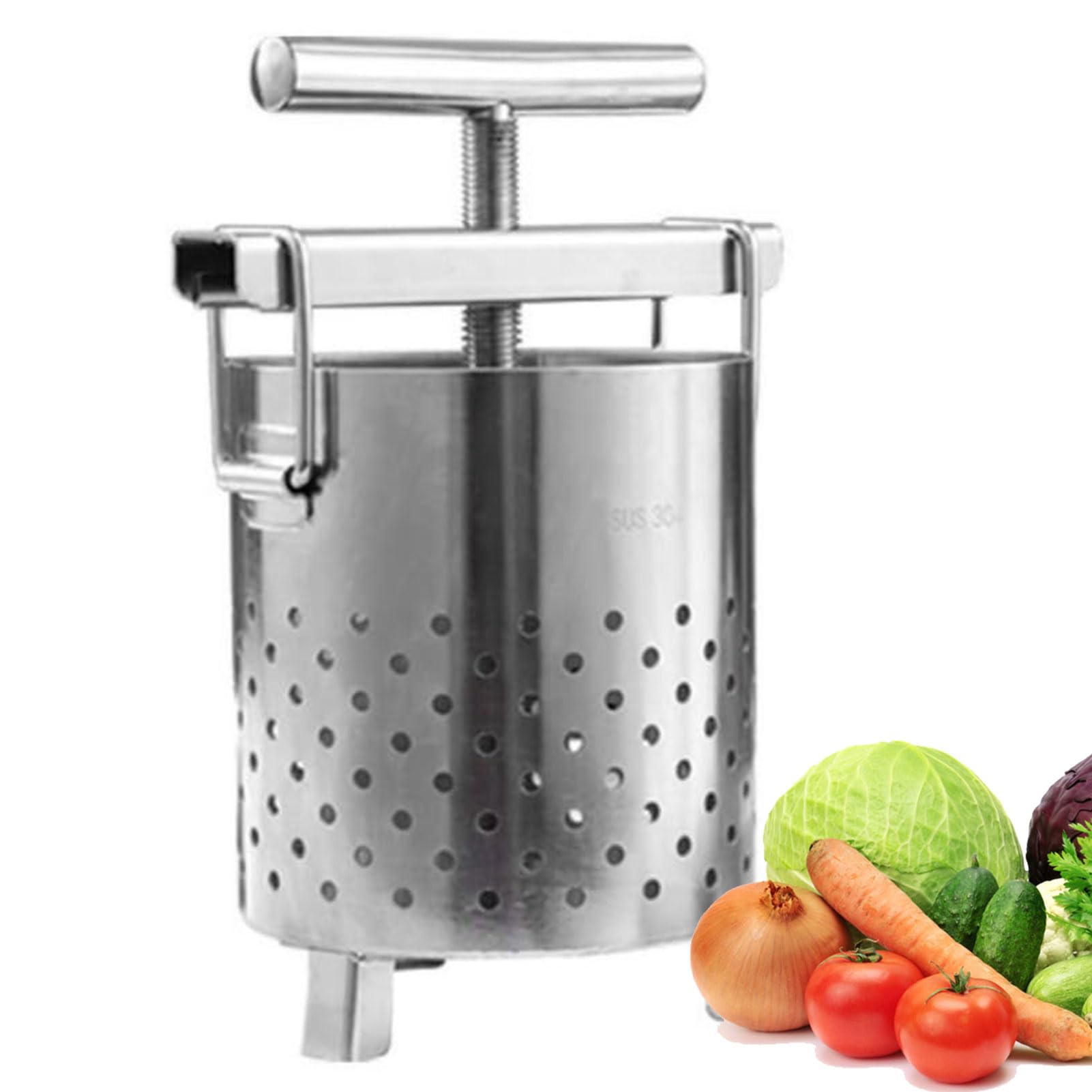 Presse-jus de fruits manuel grand format pour éliminer l'eau des légumes facilement