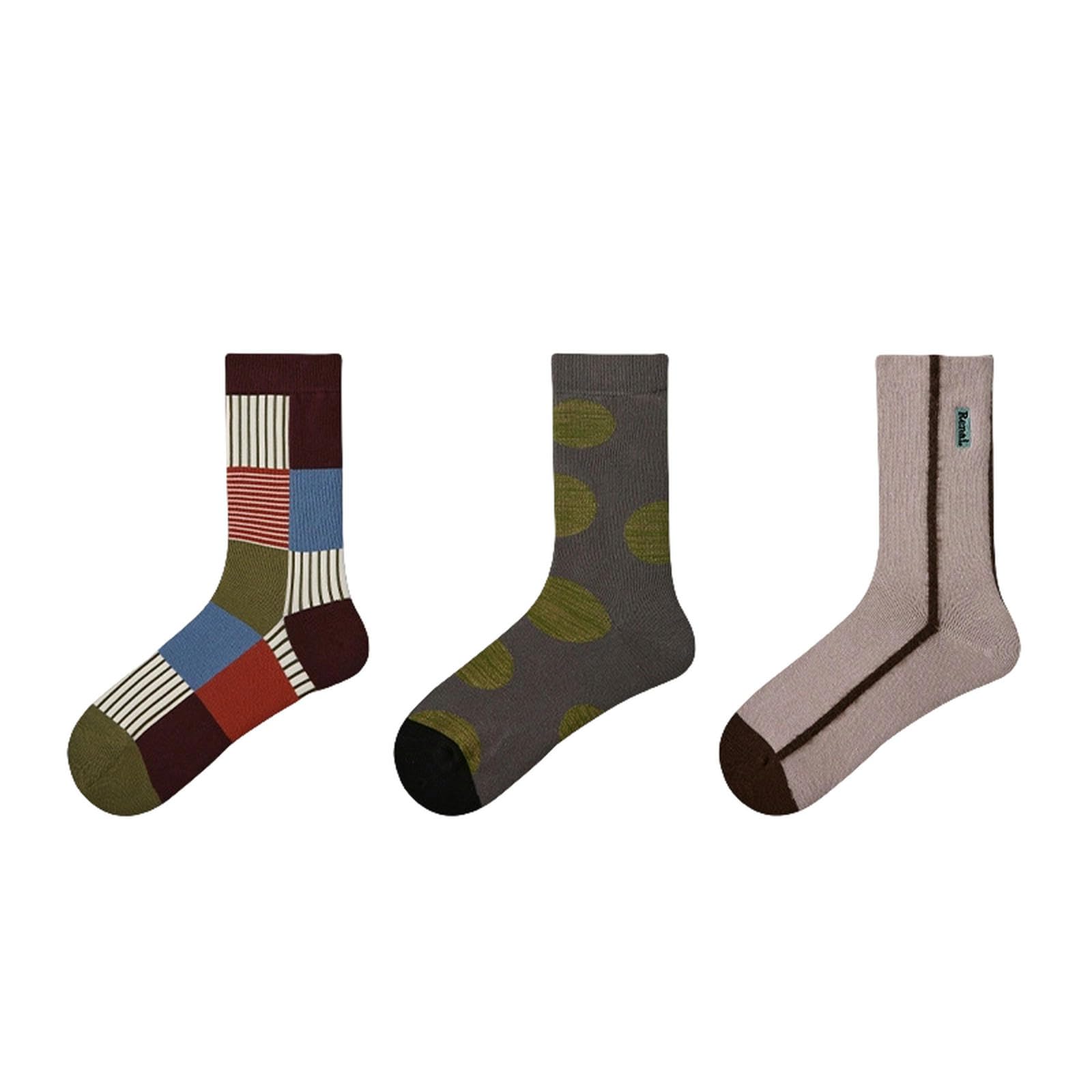 Kuschelsocken Frühlings- Und Herbstsocken Für Frauen Für Studenten, Die Gefälschte Zweiteilige Zweiköpfige Mid-Tube-socken Sind-bilderbuch Bunny-durchschnittlicher Code