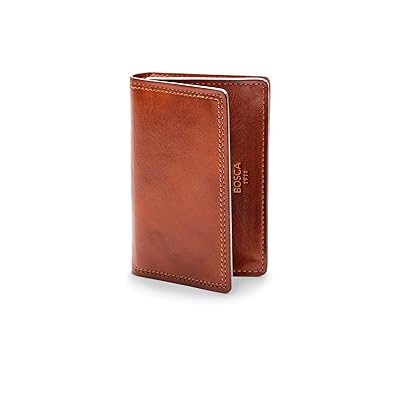Bosca Dolce Collection Full Gusset Two Pocket Card Case w/ I.D. Credit card Men